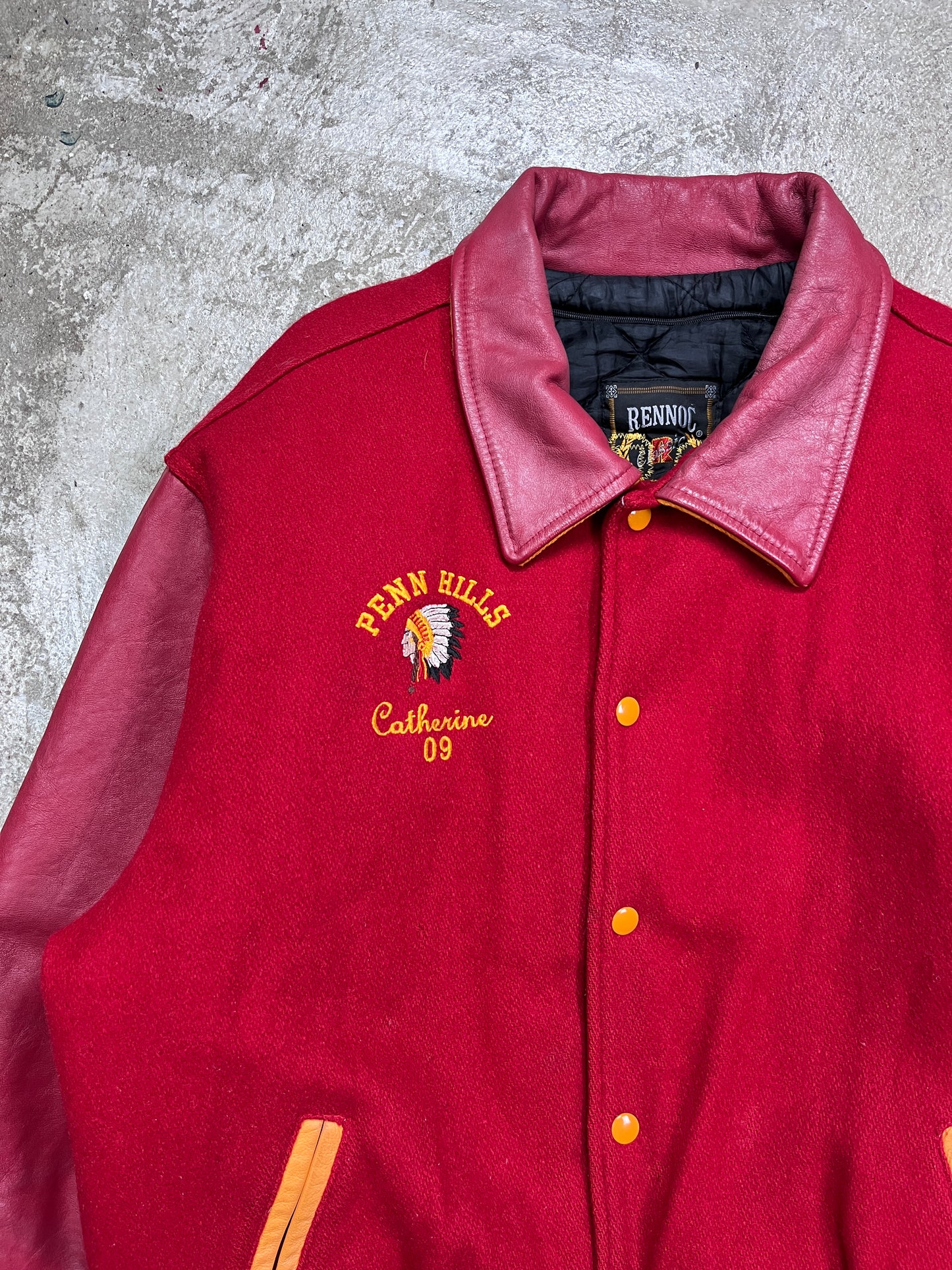 1980s VARSITY CHEERLEADER PENN HILLS BOMBER JACKET
