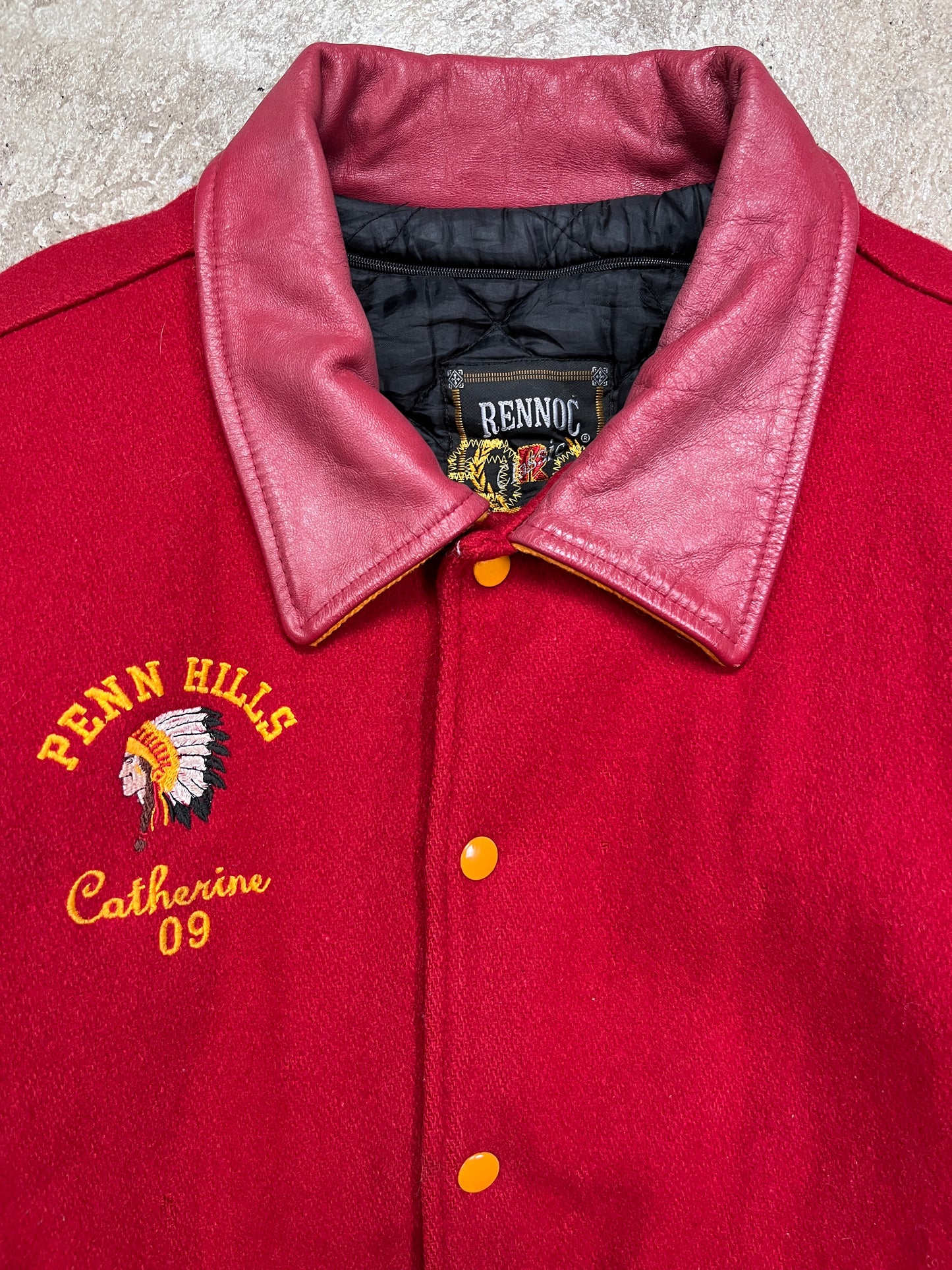 1980s VARSITY CHEERLEADER PENN HILLS BOMBER JACKET