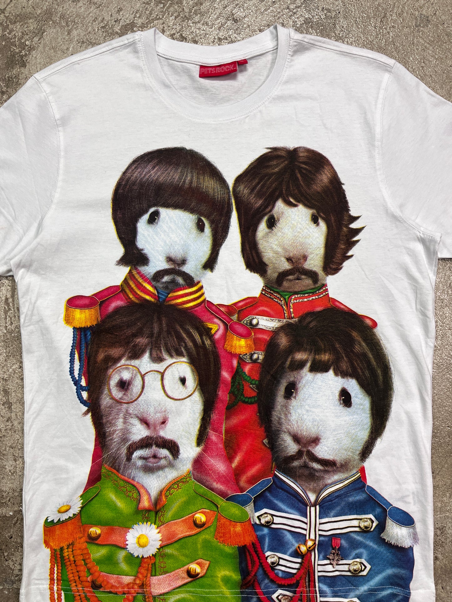 2000s THE BEATLES HAMSTERS CUTE TEE