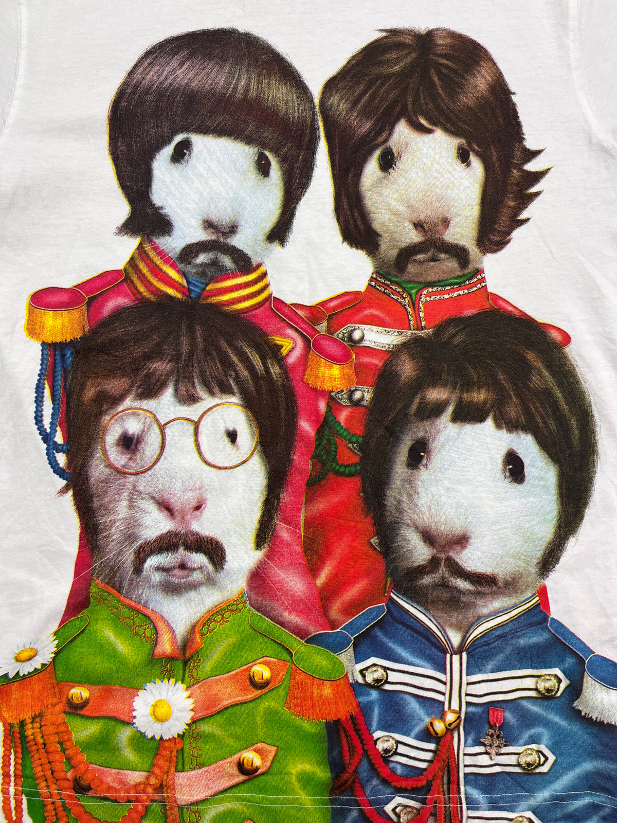 2000s THE BEATLES HAMSTERS CUTE TEE