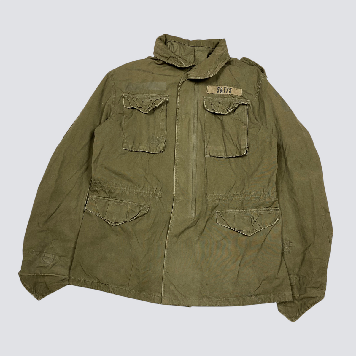 1970s SURPLUS M-65 S&T-75 MULTIPOCKET BONDAGE FADED FIELD JACKET