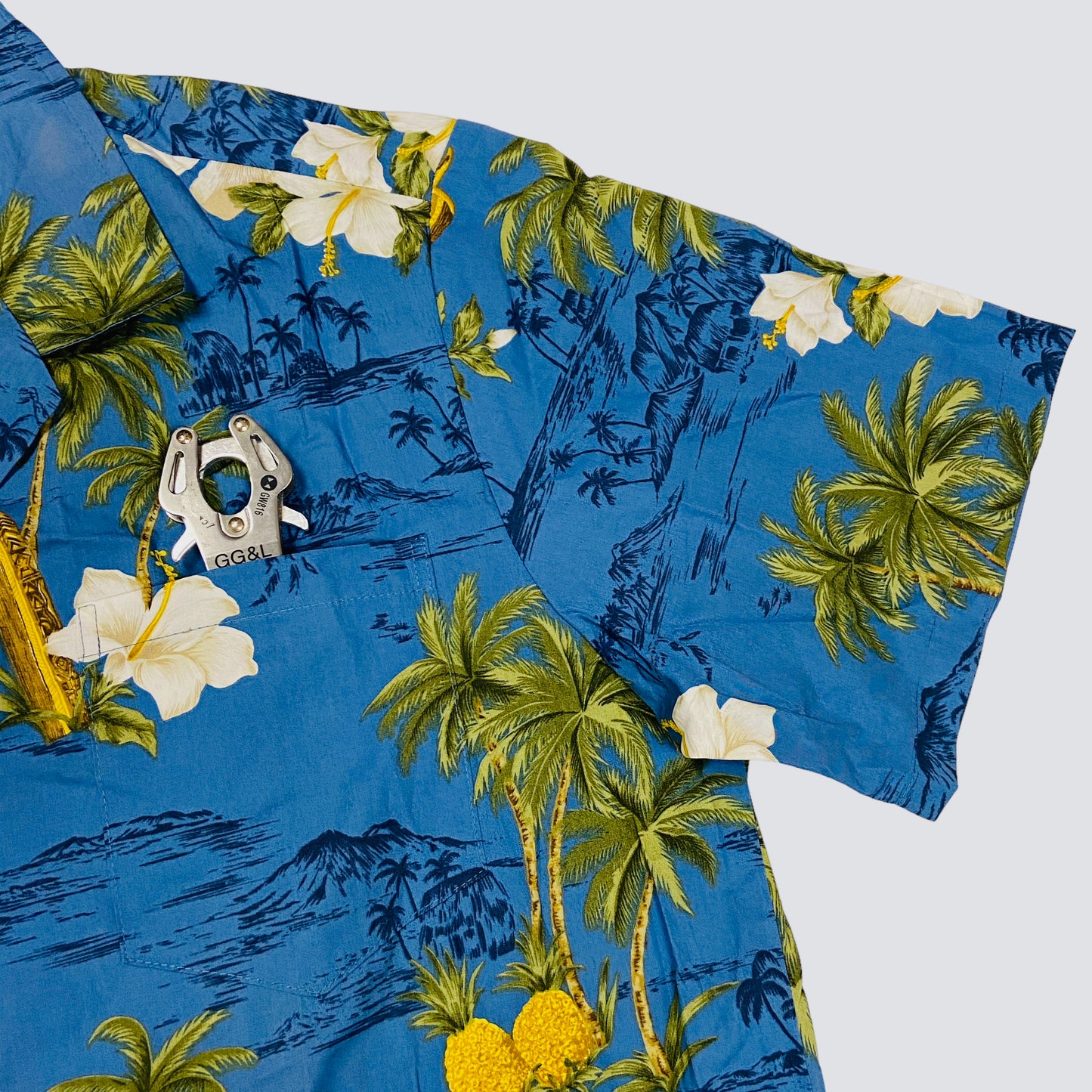 1980s FLORAL ALOHA SHIRT MADE IN HAWAII