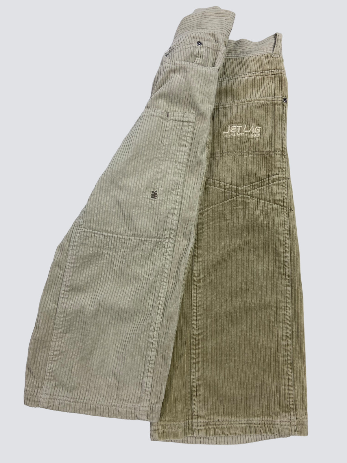 JETLAG CORDUROY BERMUDA DOUBLE KNEE SHORTS 1990s