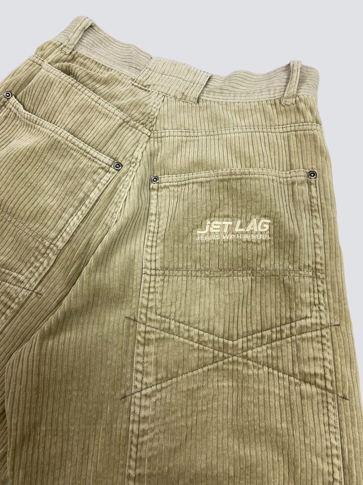 JETLAG CORDUROY BERMUDA DOUBLE KNEE SHORTS 1990s