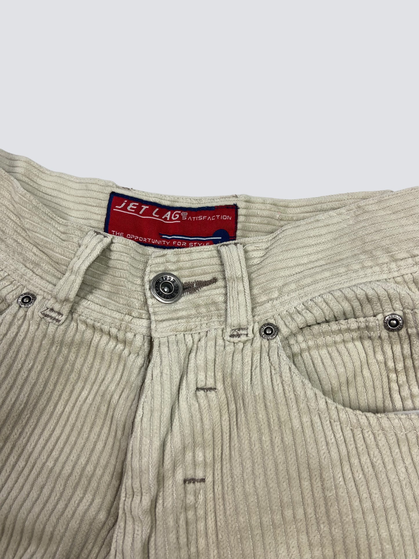 JETLAG CORDUROY BERMUDA DOUBLE KNEE SHORTS 1990s