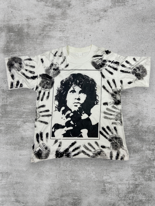 JIM MORRISON HANDS PRINTS SINGLE STITCH TEE 1980s