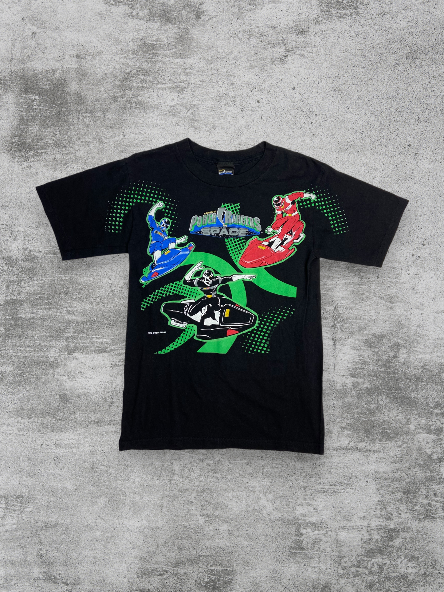 1998 POWER RANGERS IN SPACE TEE