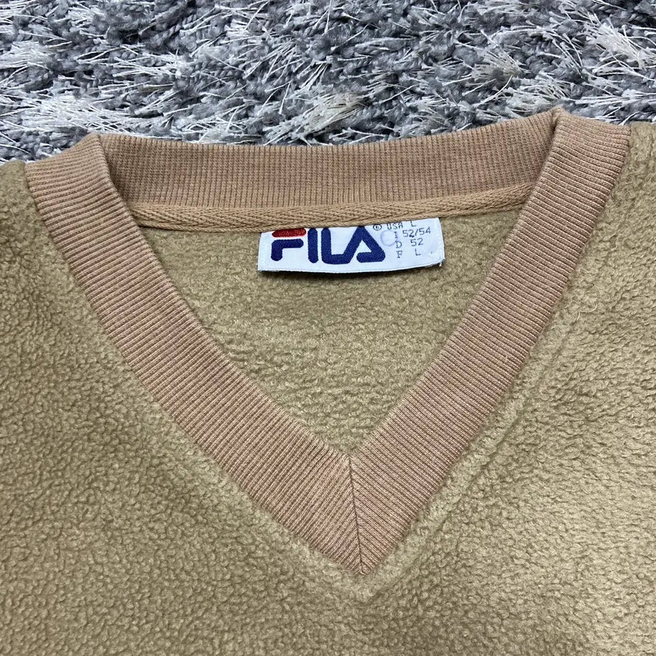 1990s TEDDY FLEECE FILA SWEATSHIRT