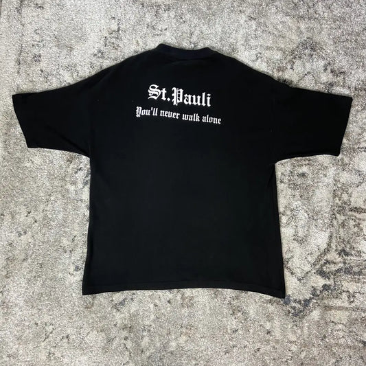 "YOU'LL NEVER WALK ALONE" ST. PAULI HEAVY TEE 1990s