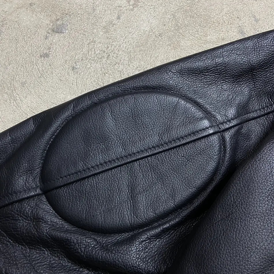 1980s VINTAGE REAL LEATHER AMAZING QUALITY BIKER JACKET