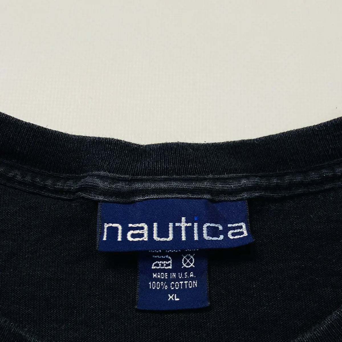 1990s NAUTICA MADE IN USA FADED TEE