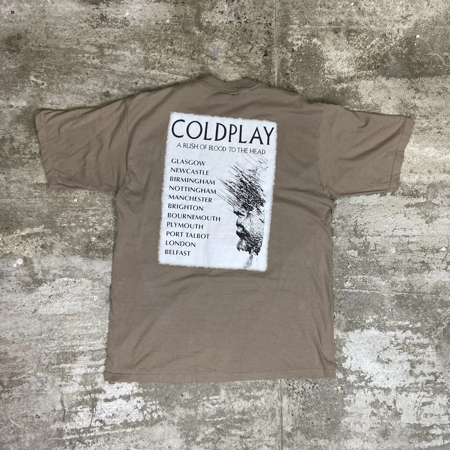 COLDPLAY A RUSH OF BLOOD TO THE HEAD TEE 1990s