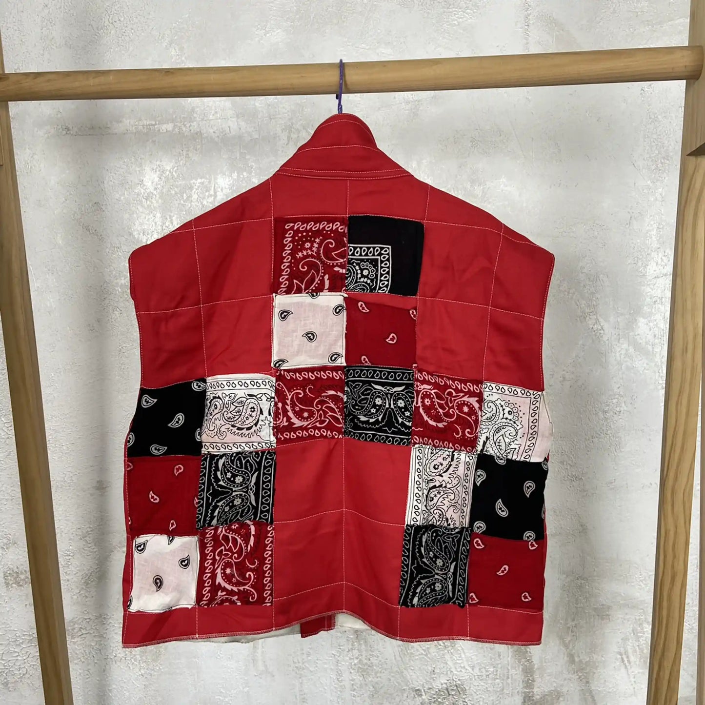 1980s MARLBORO REWORKED BANDANA VEST