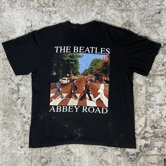 1980s THE BEATLES "ABBEY ROAD" FADED SINGLE STITCHED TEE