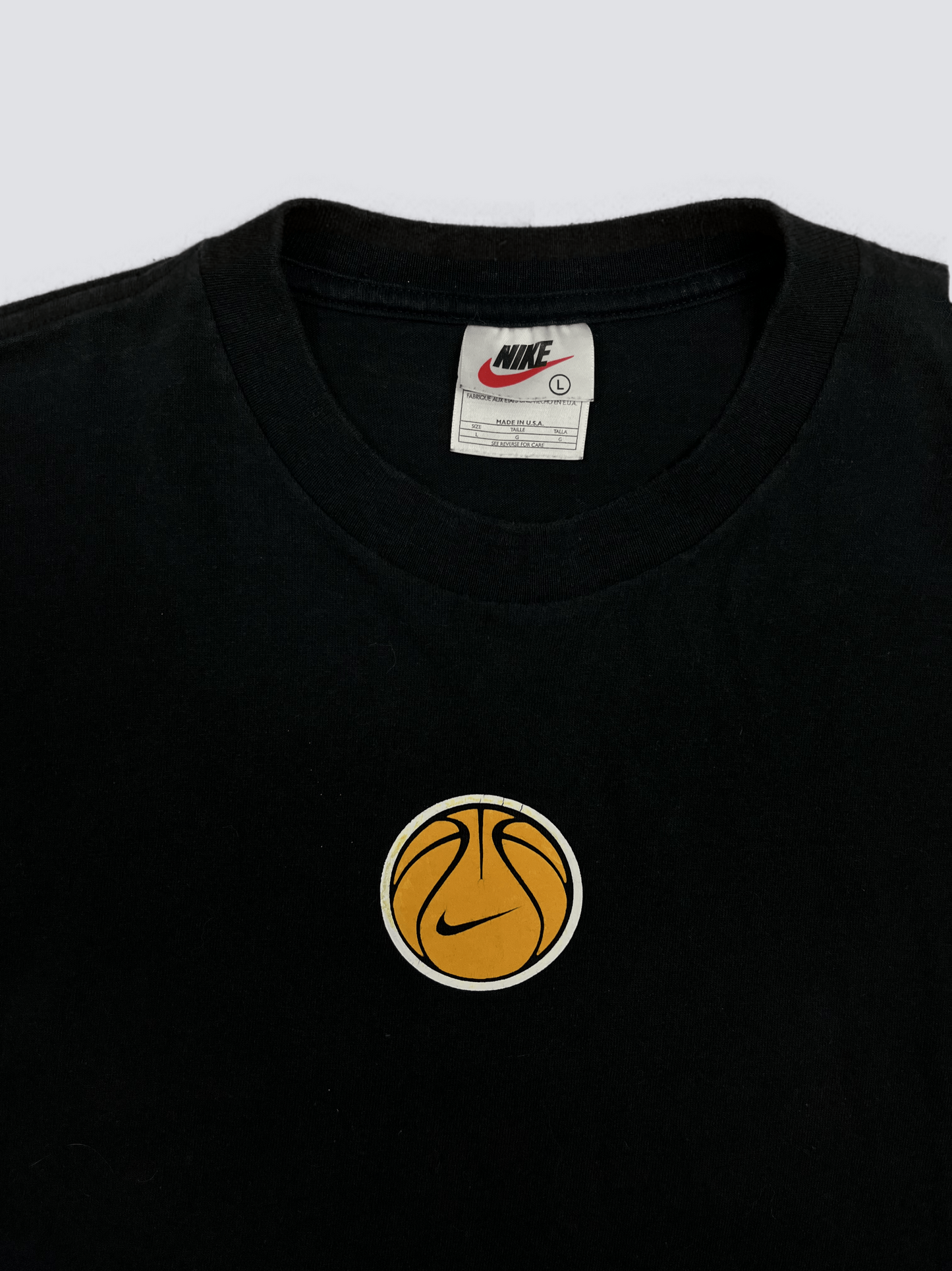 1990s NIKE BASKETBALL CENTER SWOOSH TEE